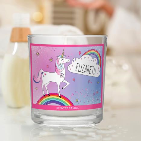 Personalised Unicorn Scented Jar Candle Extra Image 1